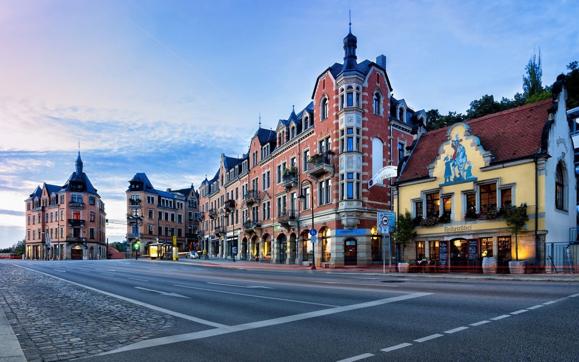 europe architecture street travel city building outdoors town old urban sky pavement tourism