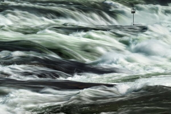 Rapid river flow in Europe