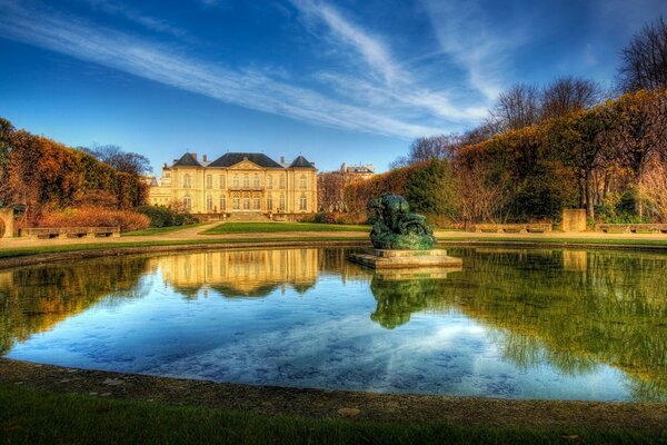 Reflection in a European lake