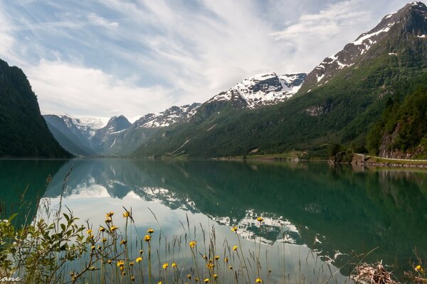 Glacial lakes. Norway