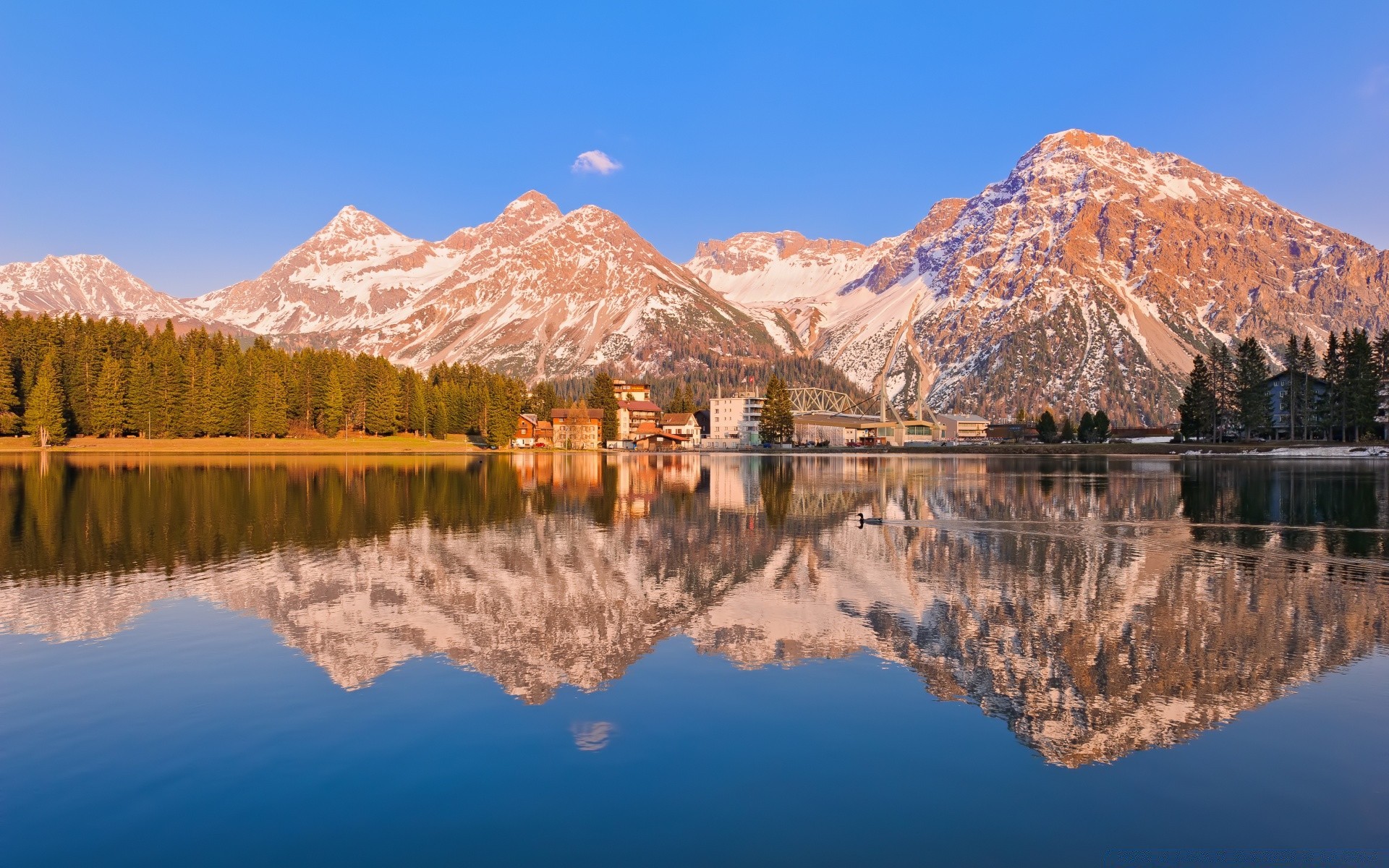 europa reflexión lago montaña agua paisaje escénico naturaleza viajes nieve madera cielo al aire libre valle roca luz del día