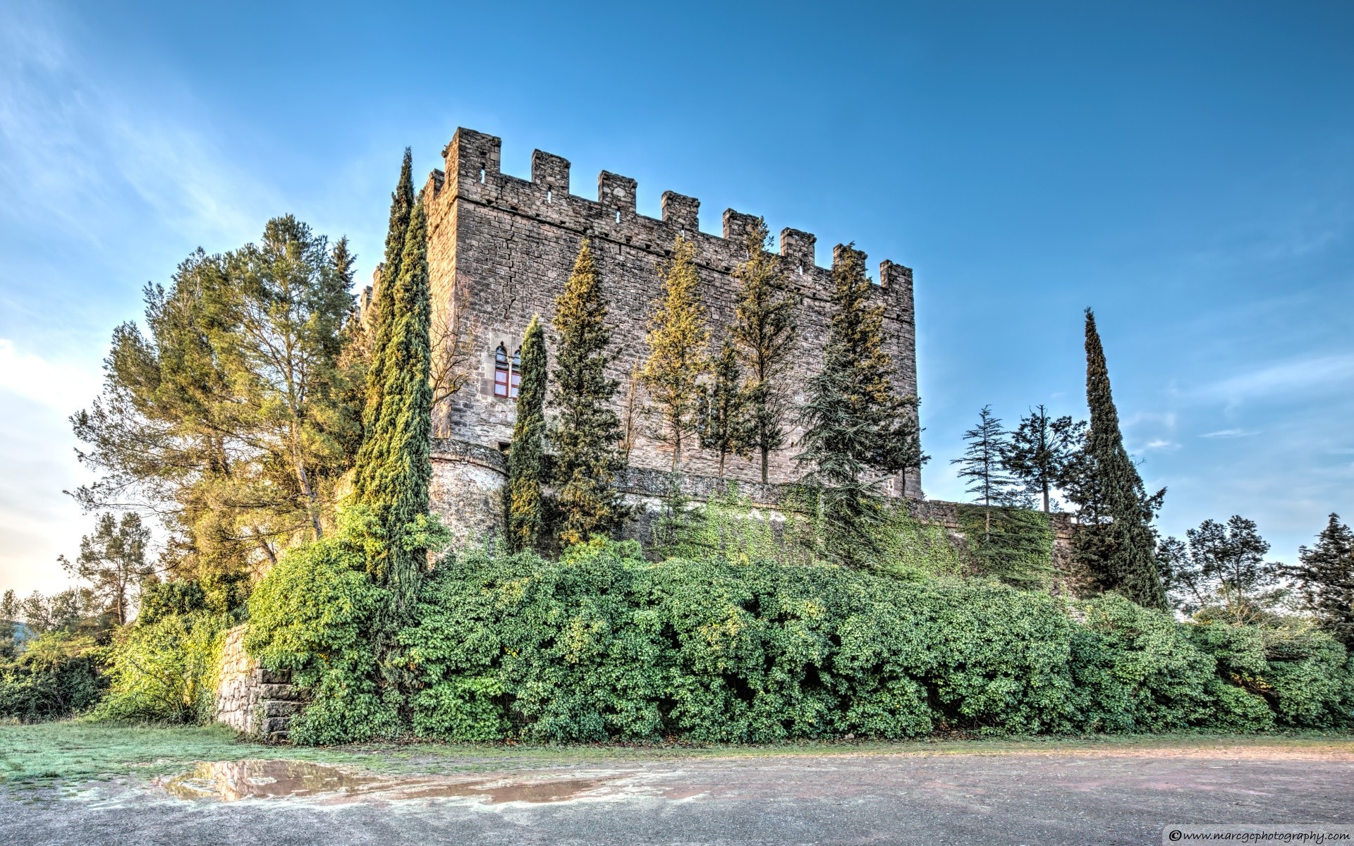 europe travel tree architecture sky old outdoors castle stone nature building tourism summer ancient landscape park