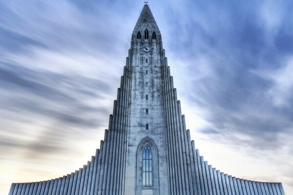 Futuristic building in the heart of Europe