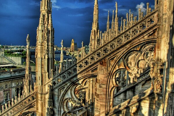 Pointed spires of Gothic Europe