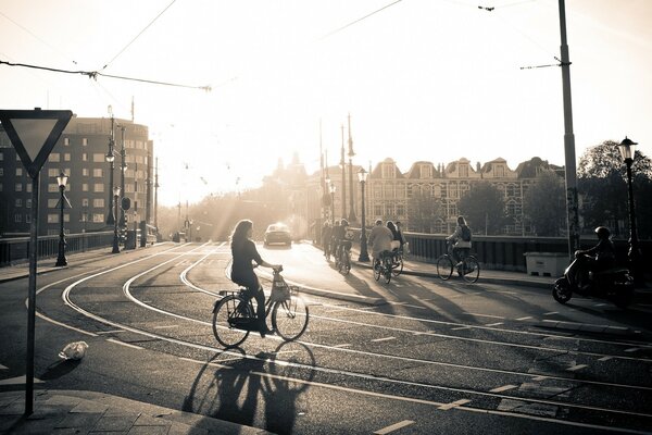 A quiet road in the evening sun