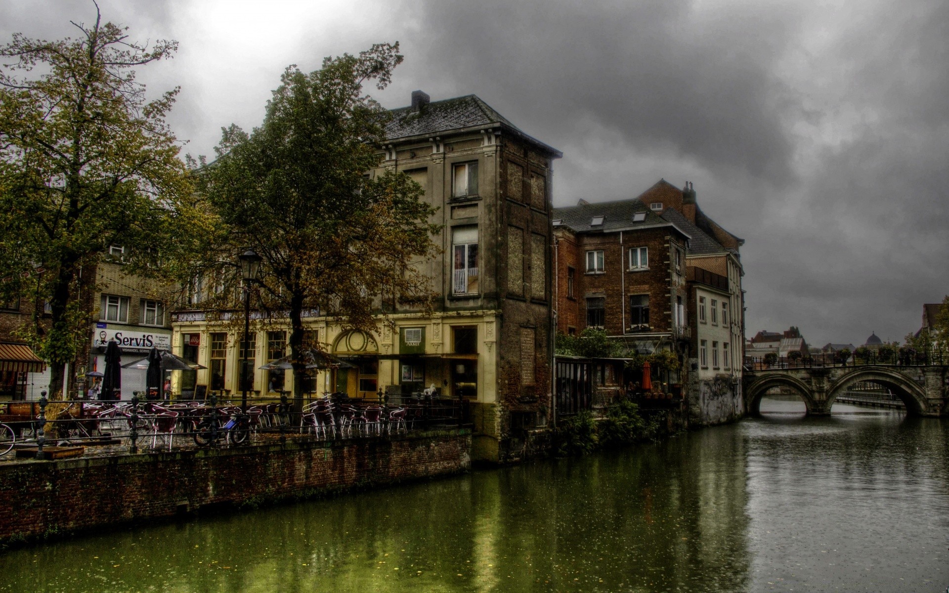 europe water architecture house river building travel outdoors home city old reflection lake canal street tree sky bridge