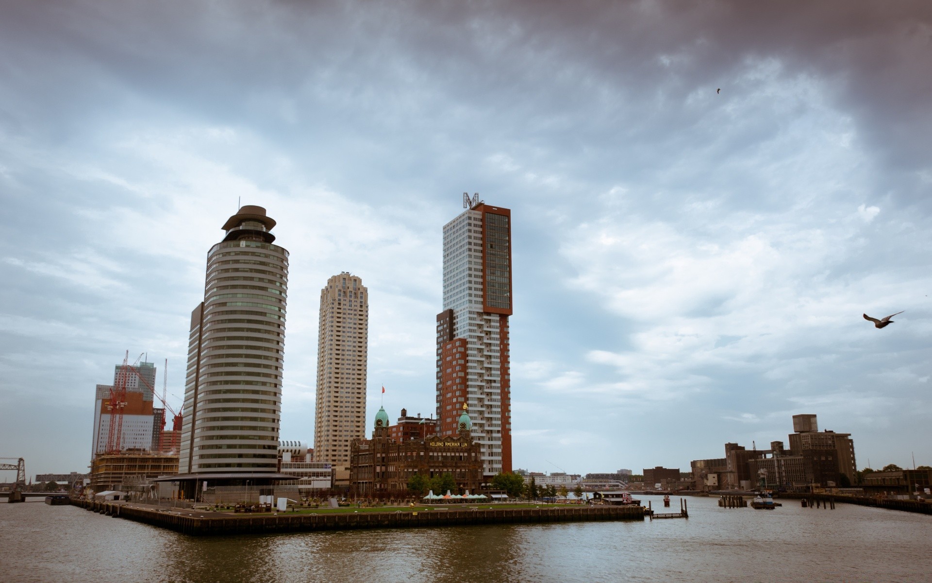 europe architecture city skyscraper cityscape skyline building water sky travel downtown outdoors daylight business office river waterfront finance tower