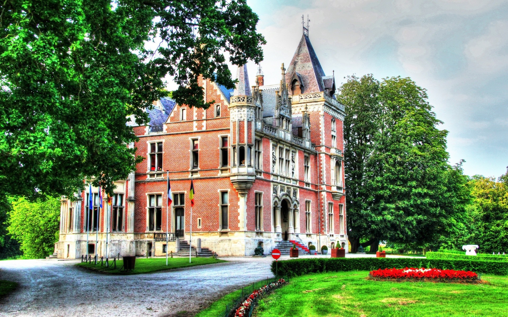 europe architecture outdoors building travel old castle city sky park lawn house tree tourism exterior