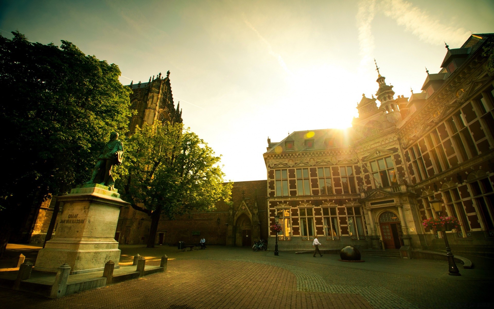 europe architecture travel city outdoors building street castle sky church old university