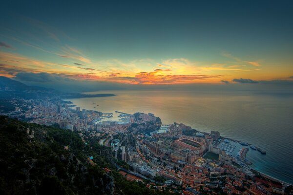 Monaco à vue d oiseau