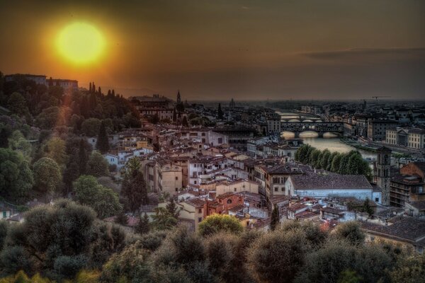 Sunset in Prague