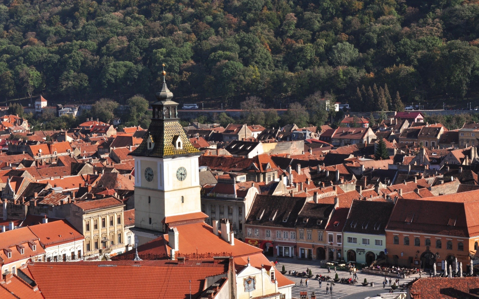 europa architektur dächer stadt stadt reisen haus kirche im freien tourismus haus schloss stadt panorama städtisch