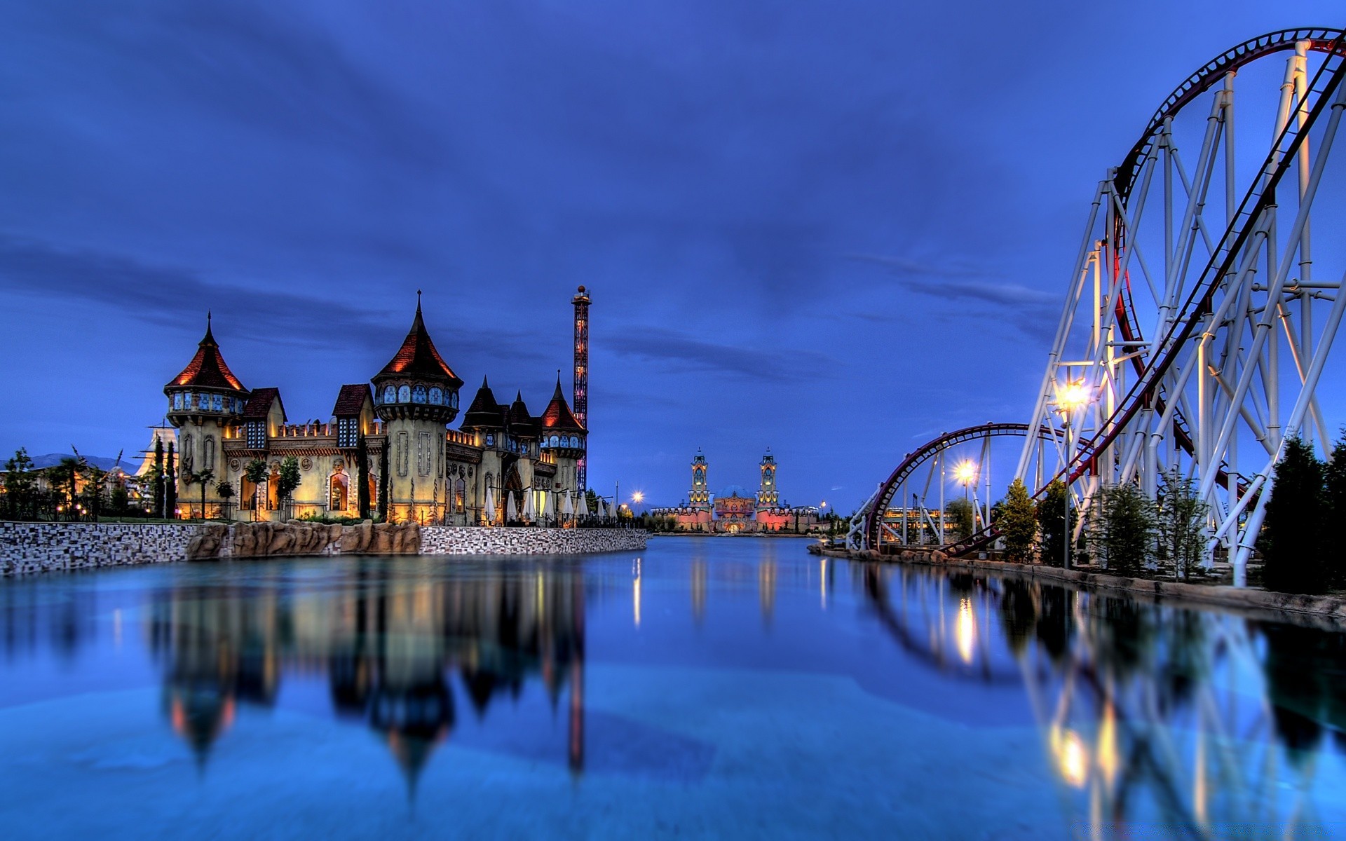 europe water bridge travel river reflection sky city architecture evening sunset building outdoors dusk pier