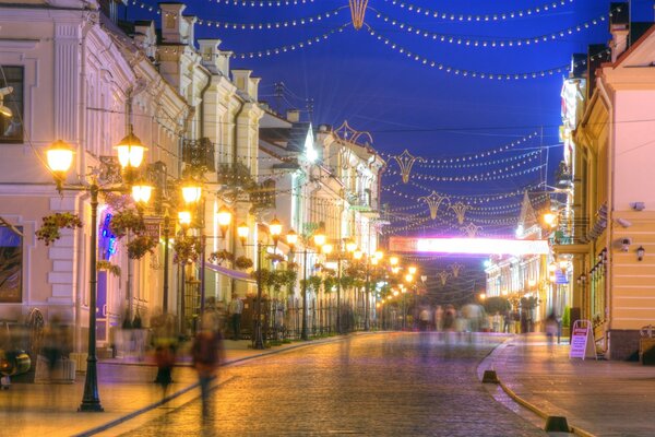 A beautiful street in a beautiful city