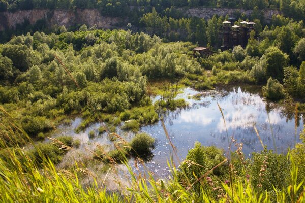 Руїни в Кракові. Гарний пейзаж