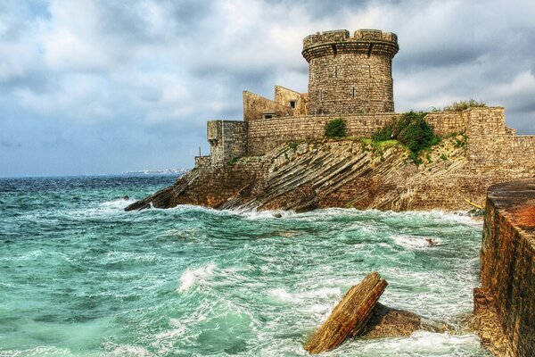 An ancient fortress on the seashore