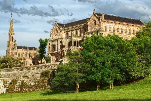 Blick auf das alte Schloss in Europa