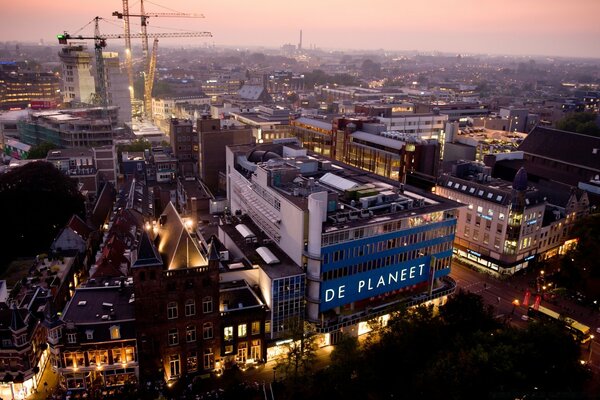 Blick auf das Stadtbild von oben