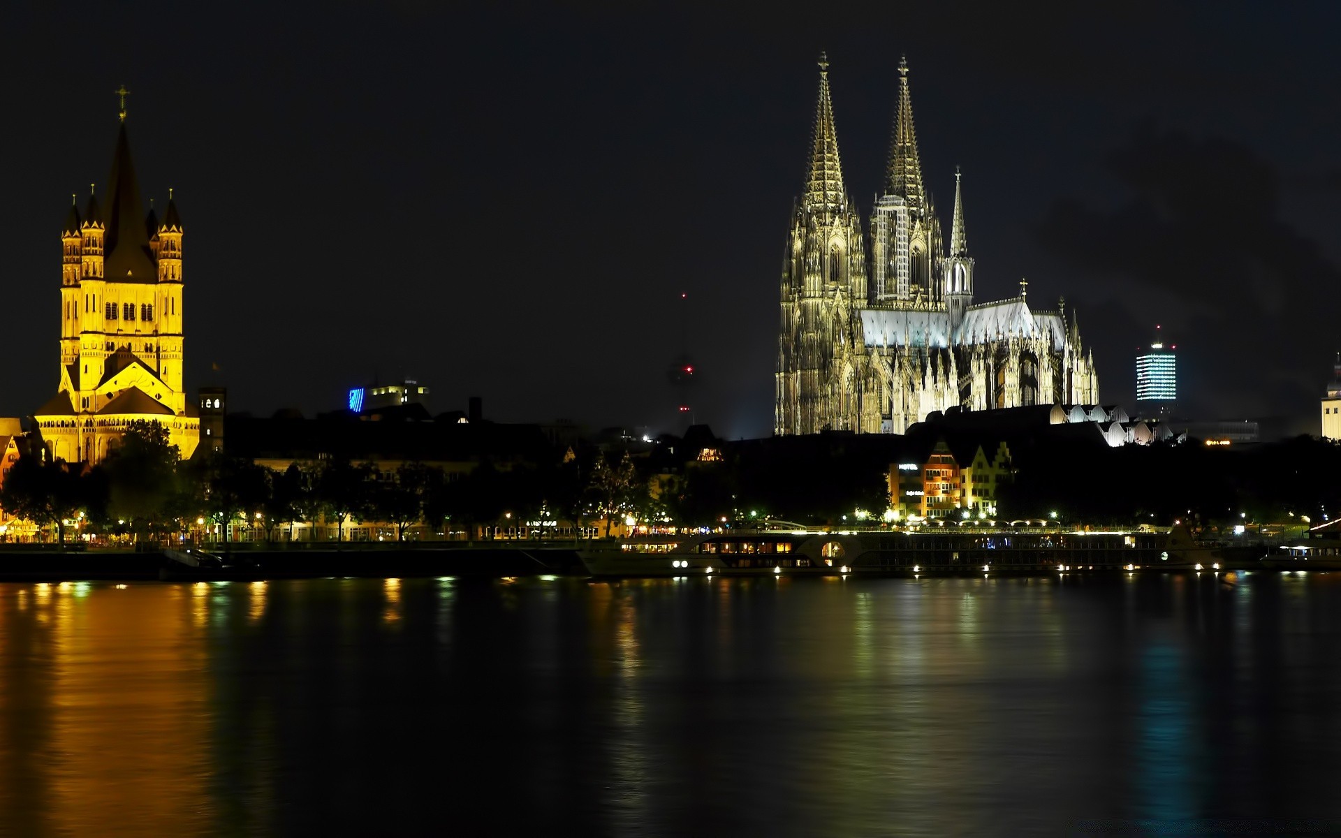 avrupa seyahat mimari şehir nehir alacakaranlık günbatımı katedral su akşam arkadan aydınlatmalı köprü açık havada köln kilise gökyüzü ev şehir kule yansıma