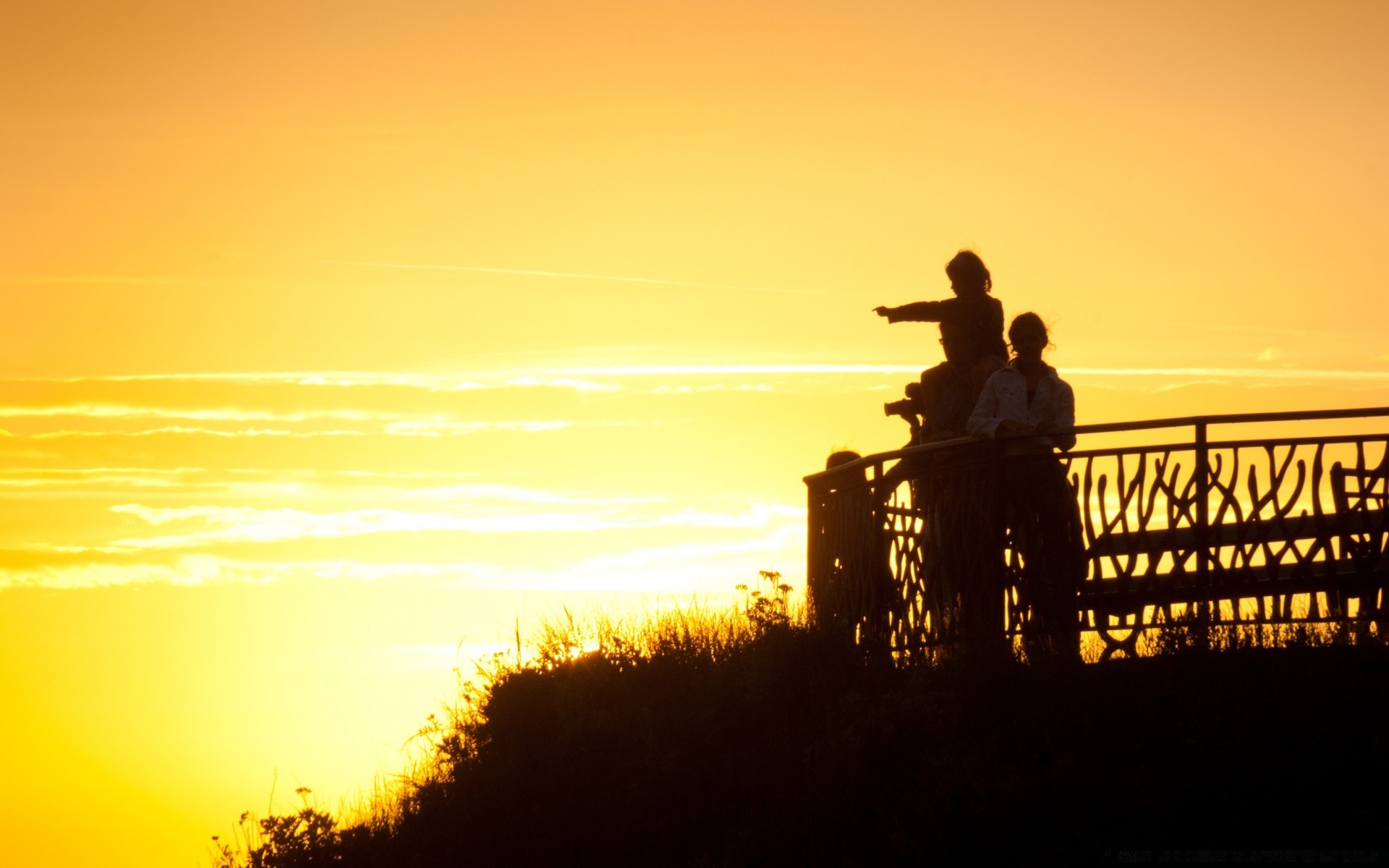 europe sunset dawn silhouette dusk sun evening landscape backlit sky outdoors light fair weather