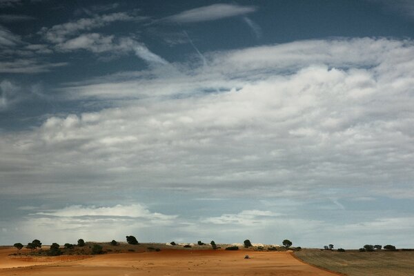 The gloomy landscape of the European steppes