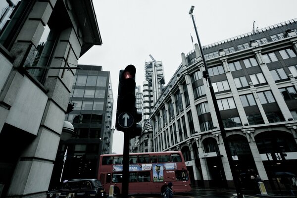 Arquitetura industrial ruas da grande cidade inglesa