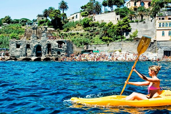 Camminare su Sapa in mare in Europa