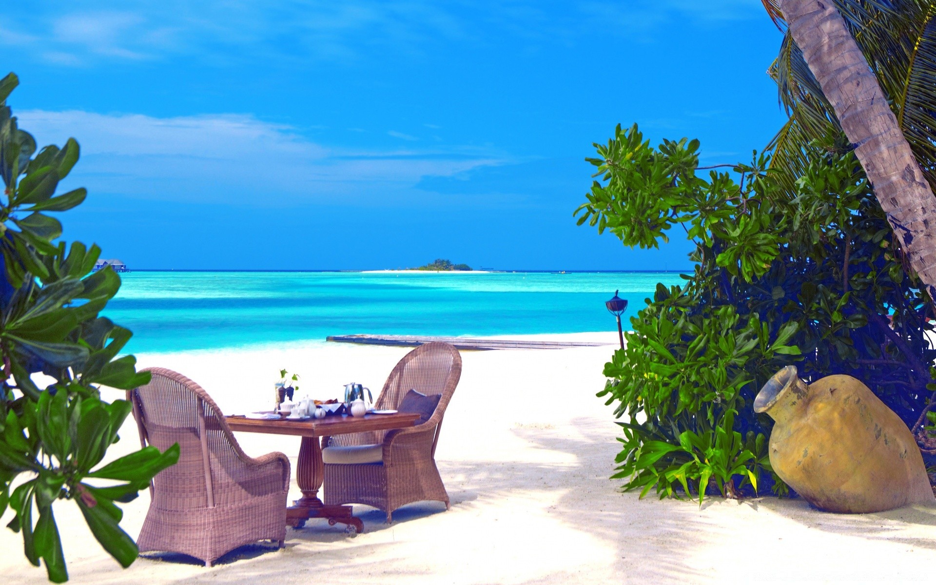 islands relaxation resort vacation beach summer tropical travel chair ocean island water seashore paradise idyllic turquoise sun leisure sea sand