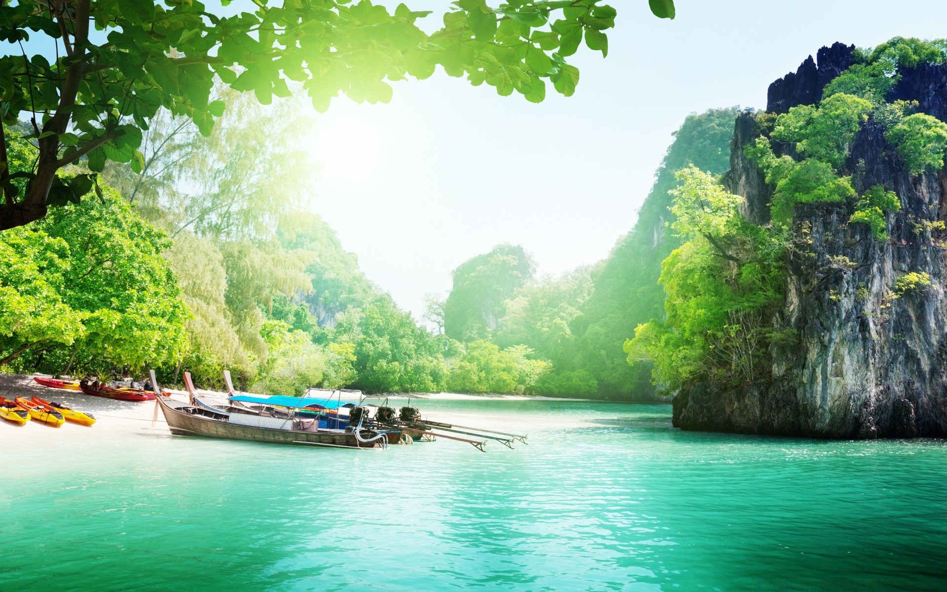 ilhas água tropical viagens natureza lagoa verão barco paraíso árvore ilha férias idílio madeira turismo exótico rio paisagem bela turquesa férias