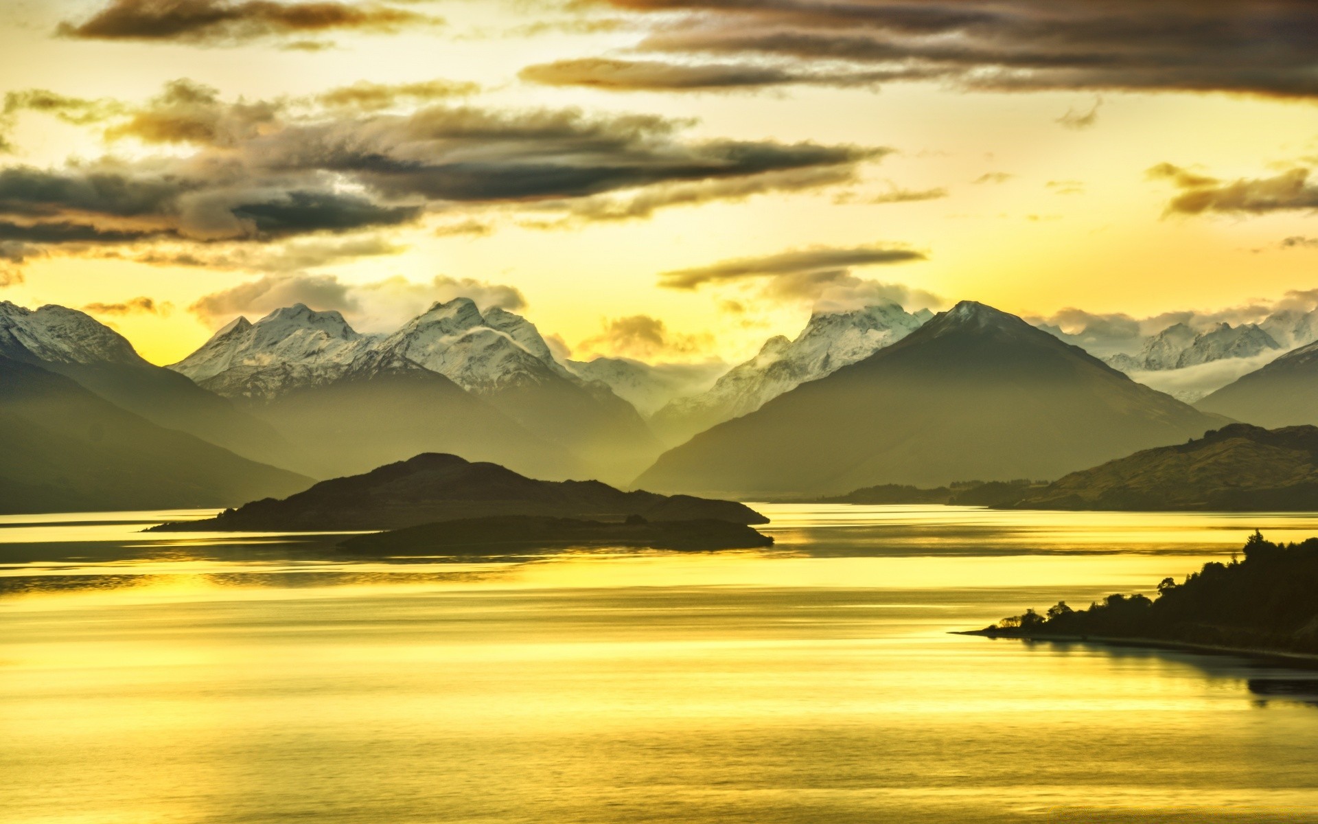 inseln sonnenuntergang dämmerung wasser berge himmel landschaft reisen schnee see sonne natur abend reflexion im freien gutes wetter