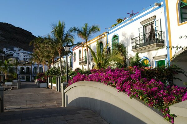 Local architecture in the resort town