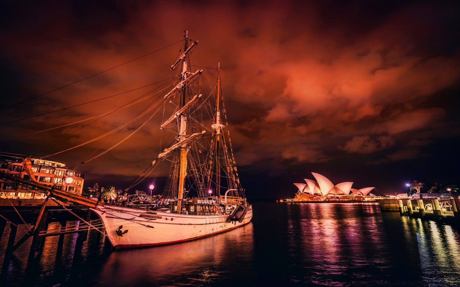 australia y oceanía agua puesta del sol sistema de transporte barco barco barco viaje noche puente mar velero cielo puerto crepúsculo coche ciudad río muelle océano