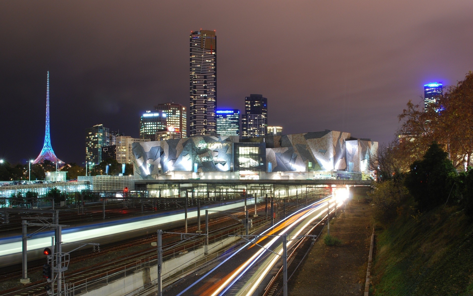 australia e oceania città autostrada strada viaggi crepuscolo grattacielo ponte sistema di trasporto sera casa città traffico architettura centro skyline urbano sfocatura cielo fiume strada