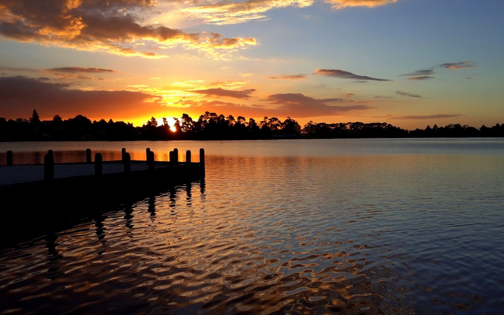 australia and oceania sunset dawn water dusk evening reflection lake sun landscape river sky beach sea nature