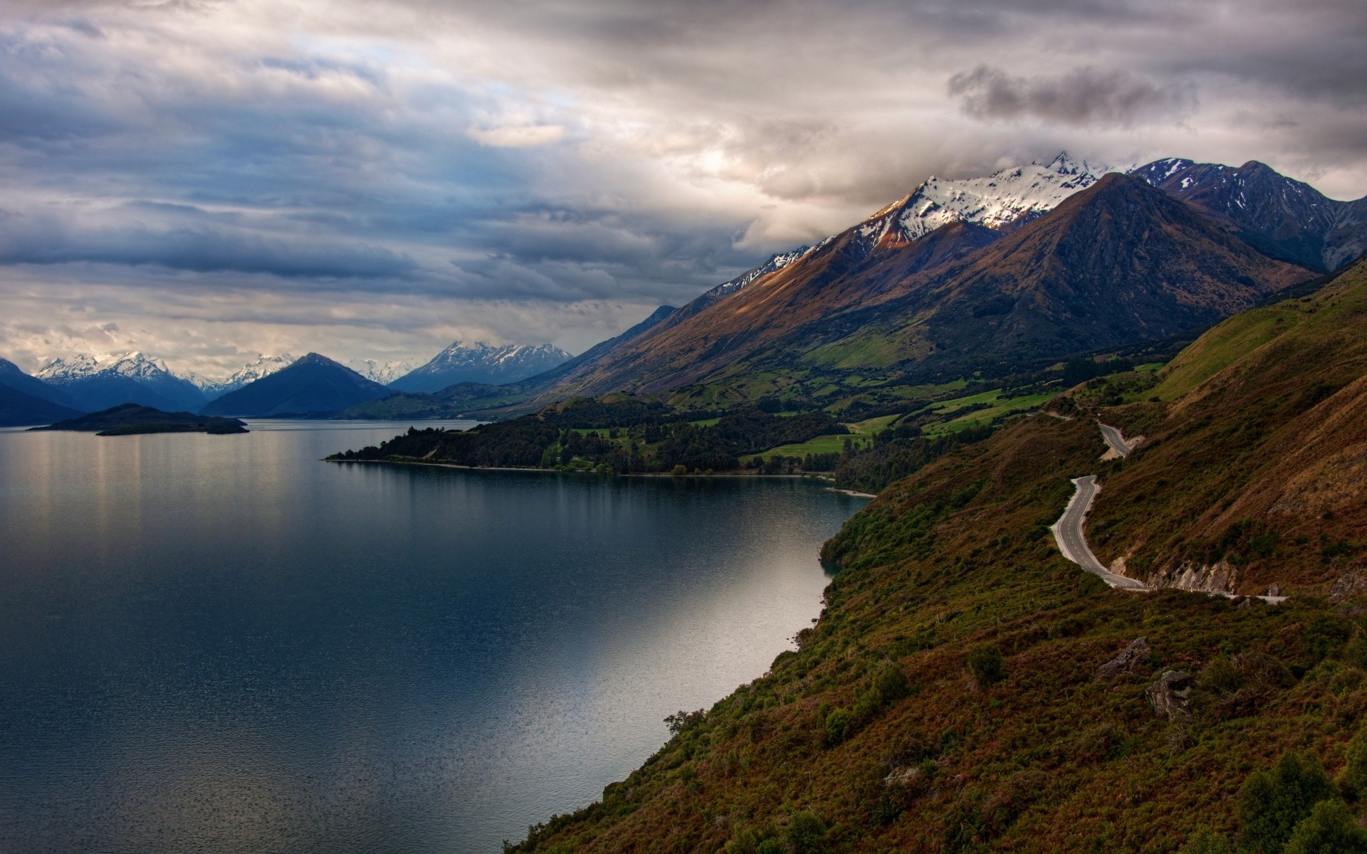 australia and oceania mountain lake water landscape travel outdoors fjord snow valley sky scenic nature river volcano