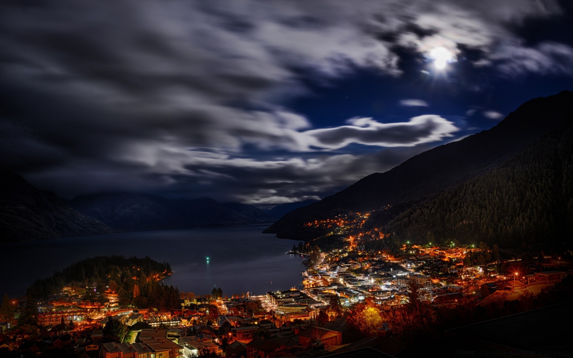 australia e oceania tramonto sera crepuscolo acqua viaggi cielo alba all aperto luna montagna paesaggio luce vulcano