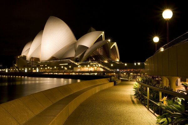 Night city, beautiful landscape