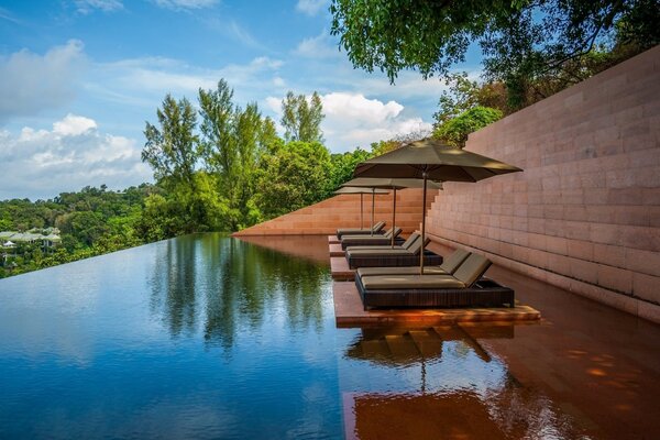 Piscine de l hôtel se détendre