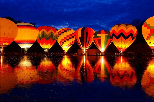 Balloons, a holiday, a festival, an incredible spectacle